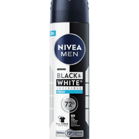 NIVEA MEN Black & White Invisible Fresh 72H Spray – 150 ml