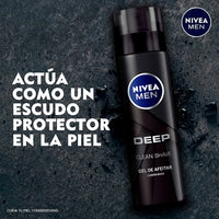 NIVEA MEN Deep Gel de Afeitar Clean Shave – 200 ml