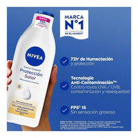 NIVEA Crema Corporal Protección Solar 72H FPS 15 – 400 ml