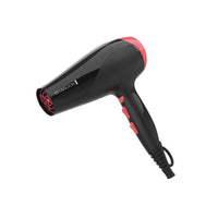 Secadora de Pelo Iónica con Tecnología de Cerámica y Turmalina, 1875W - Negro y Rojo