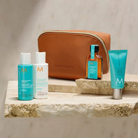Moroccanoil Travel Kit + Kit Voyage Repair Rutina de viaje para reparar, fortalecer e hidratar el cabello dañado