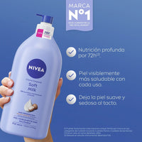 NIVEA Soft Milk 72H – 100 ml / 400 ml / 1000 ml
