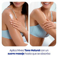 Nivea Crema Body & Face Aclarado Natural 200 ml – Unifica el Tono y Protege tu Piel