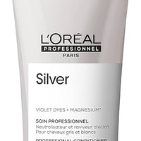 L’Oréal Professionnel Silver Violet Dyes + Magnesium Conditioner Acondicionador matizador para cabellos rubios, grises y blancos