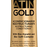 Keratin Gold Shampoo & Acondicionador Reestructurante 300 ml With Bio-Keratin & Bio-Ester Silk Complex