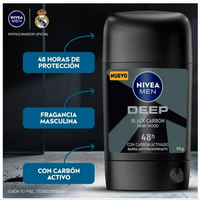 Antitranspirante NIVEA MEN deep darkwood antibacterial barra 50 g