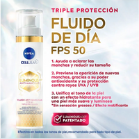 Fluido Facial Nivea Aclarador de Piel FPS 50 -40ml