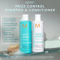 Moroccanoil Frizz Control Shampoo – 250 ml Shampoo anti-frizz para suavidad, control y brillo duradero