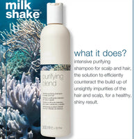 Milk Shake Purifying Blend Shampoo – 300 ml Shampoo purificante para cuero cabelludo con caspa y exceso de grasa