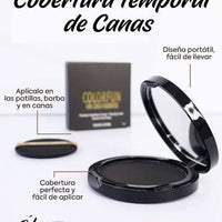 Chihtsai ColorFun Hair Cover Black Polvos retocadores para cubrir canas y raíces al instante