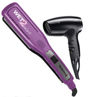 REMINGTON COMBO MORADO WET 2 + D5000 PLANCHA Y SECADORA PARA CABELLO HUMEDO Y SECO