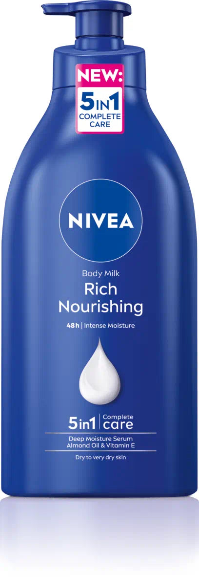 NIVEA Crema Corporal Milk Nutritiva Piel Extra Seca 1 Litro