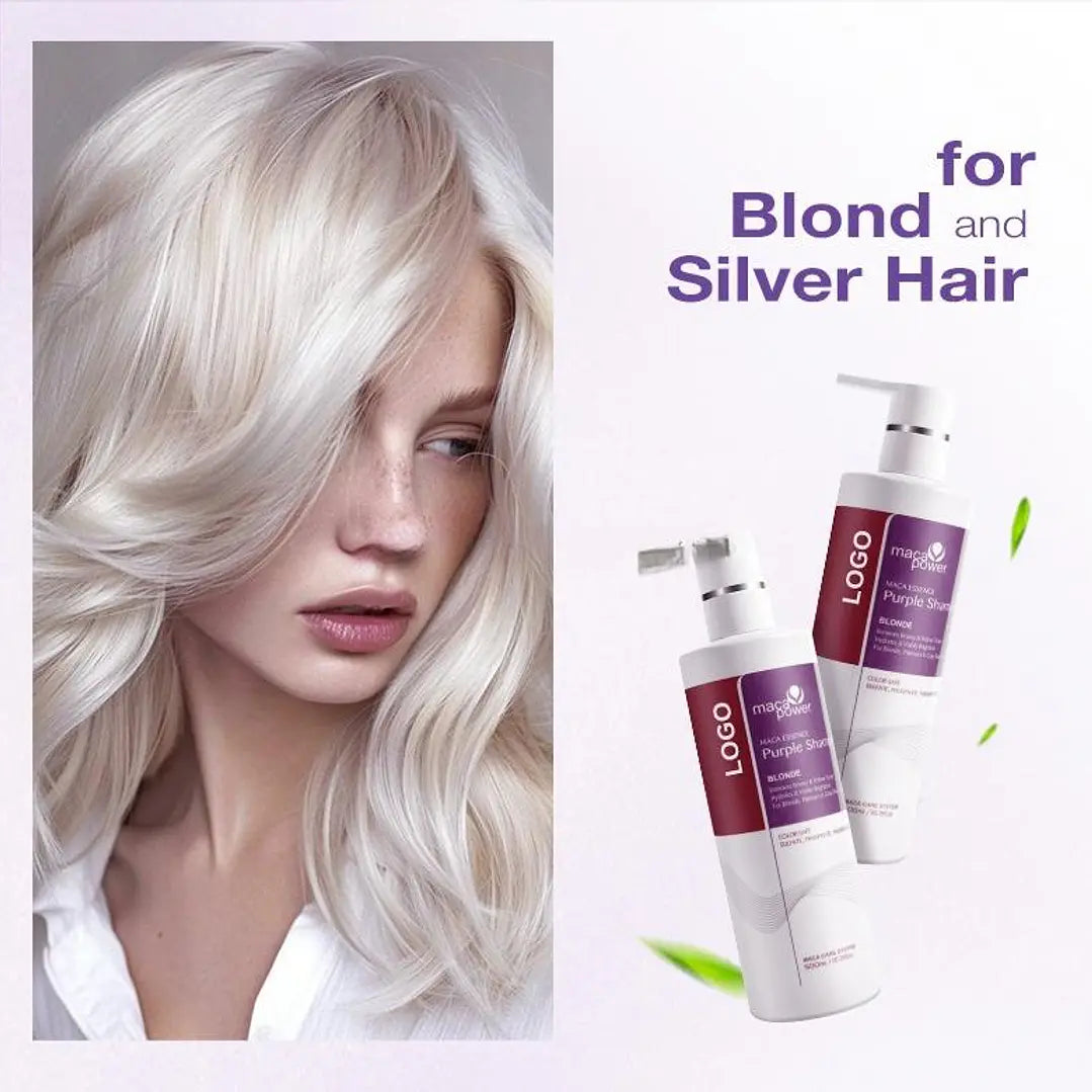 Karseell Purple Shampoo Blonde – 500 ml  Shampoo matizador para rubios, platinados y cabellos con mechas