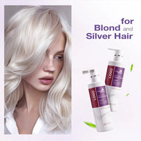 Karseell Purple Shampoo Blonde – 500 ml  Shampoo matizador para rubios, platinados y cabellos con mechas