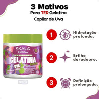 Skala Gelatina Uva – Protector Térmico y UV + Más Brillo – 550 g