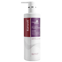 Karseell Purple Shampoo Blonde – 500 ml  Shampoo matizador para rubios, platinados y cabellos con mechas