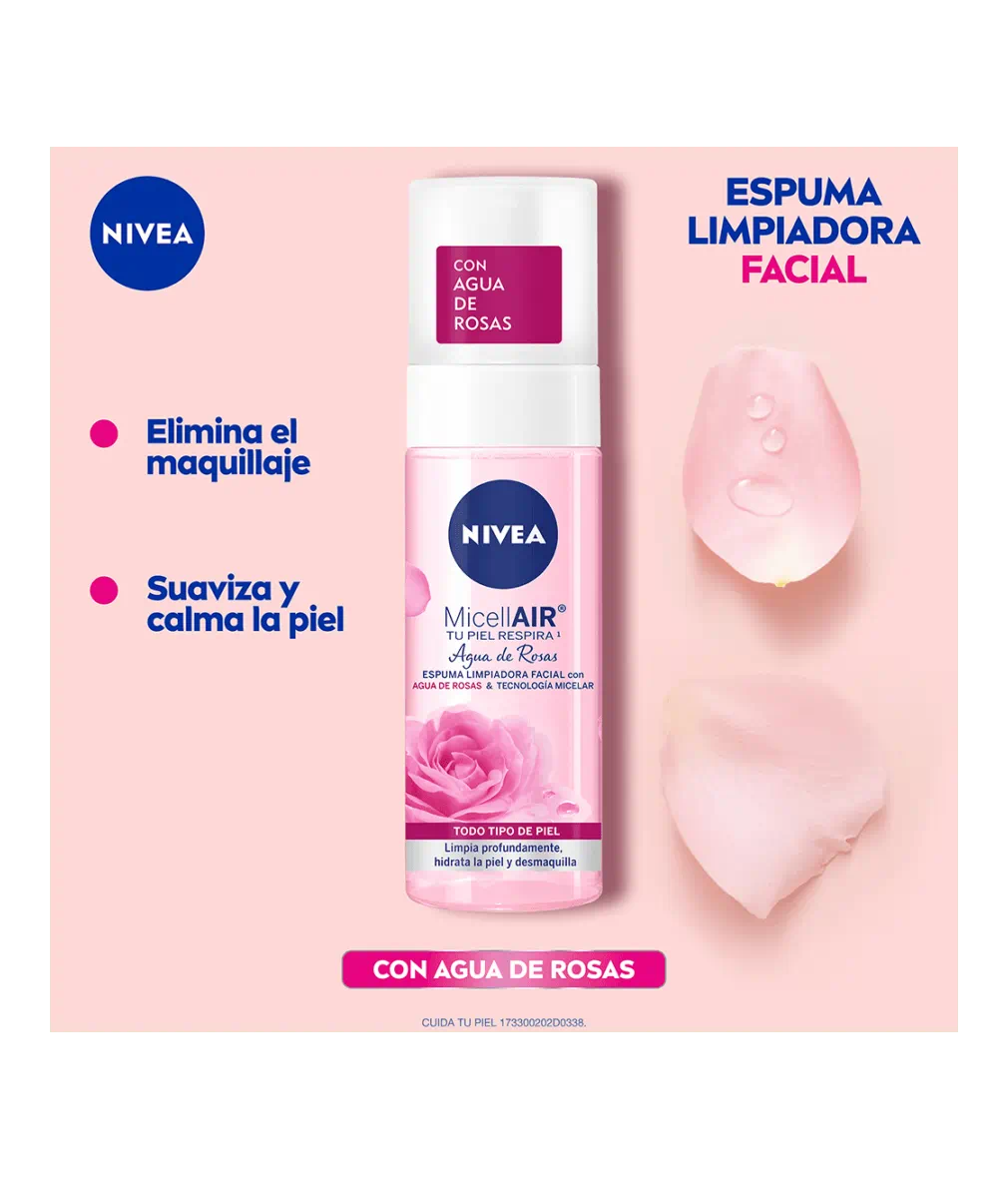 NIVEA Espuma Limpiadora Agua de Rosas