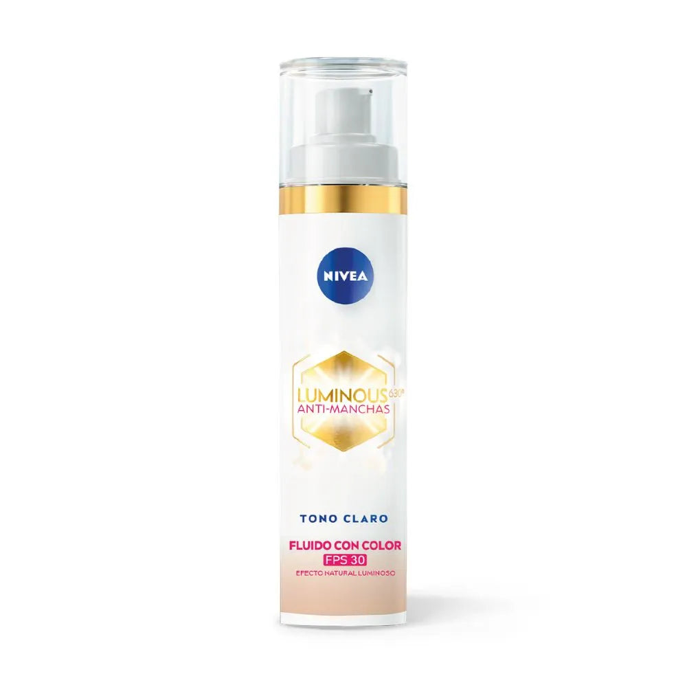 NIVEA Luminous Anti-Manchas Fluido con Color FPS 30 – Tono Claro 40ml