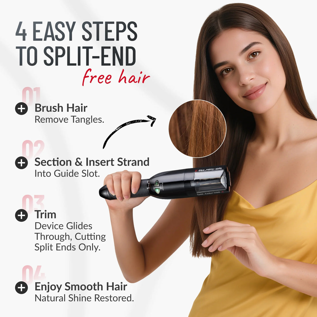 Cordless Split End Hair Trimmer