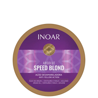 Inoar Absolut Speed Blond Máscara Matizadora – 250 g  Mascarilla matizadora para cabellos rubios, decolorados, grises y con mechas