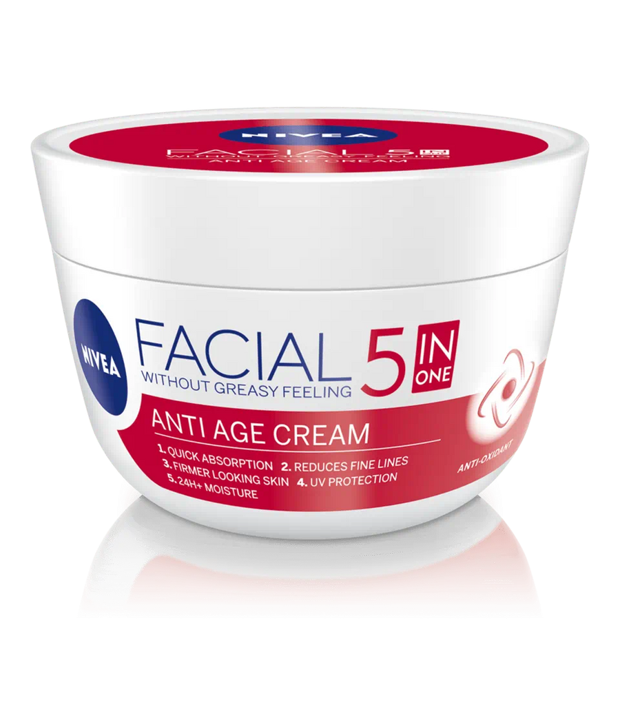 NIVEA CREMA FACIAL CUIDADO 5 EN 1 ANTI-ARRUGAS 100ML