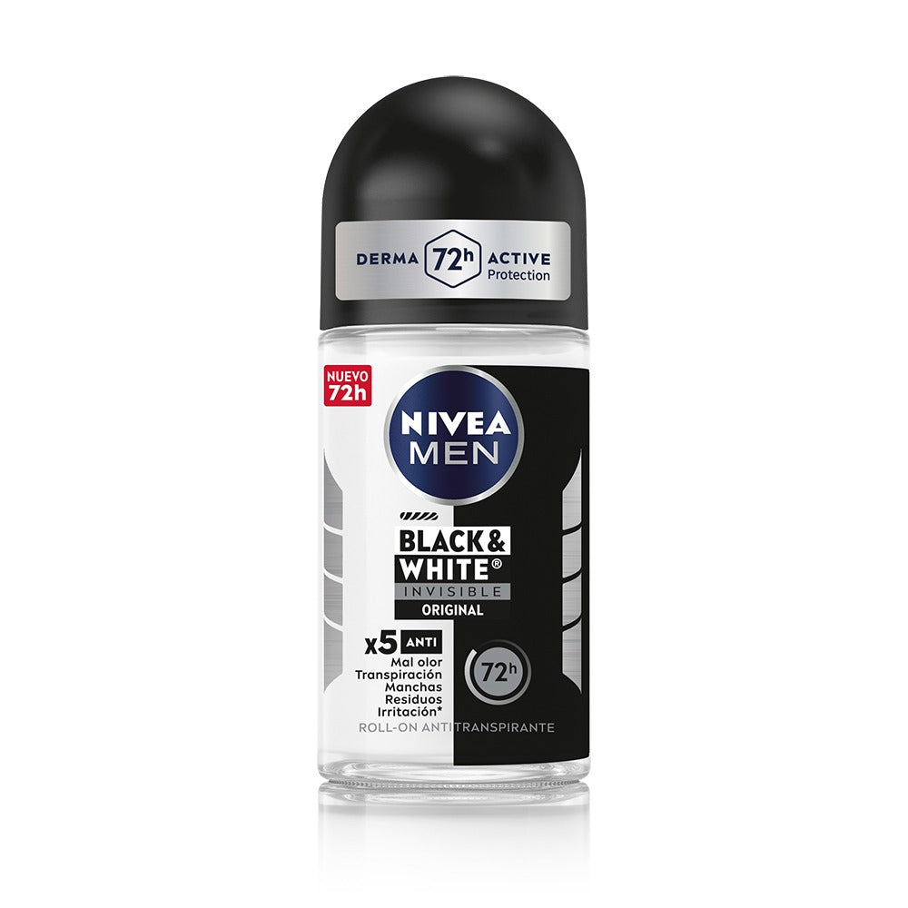 NIVEA MEN Black & White Invisible 72h Antitranspirante