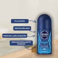 Desodorante Hombre Fresh Ice Nivea Men Roll On 48h