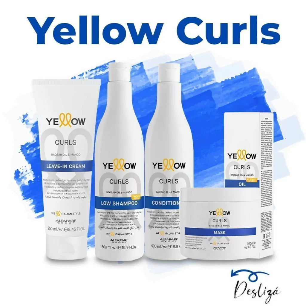 Yellow Curls | Línea para Rizos Definidos, Suaves y Sin Frizz