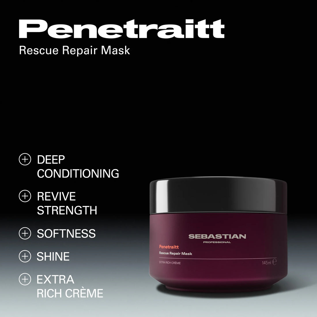 SEBASTIAN PROFESSIONAL PENETRAITT RESCUE REPAIR MASK – 145 ml