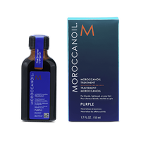 Moroccanoil Treatment Purple – 50 ml  Tratamiento matizador con aceite de argán para rubios más fríos, brillo y reparación