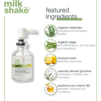 Milk Shake Energizing Blend Scalp Treatment – 30 ml  Tratamiento energizante para fortalecer el cuero cabelludo y revitalizar el cabello