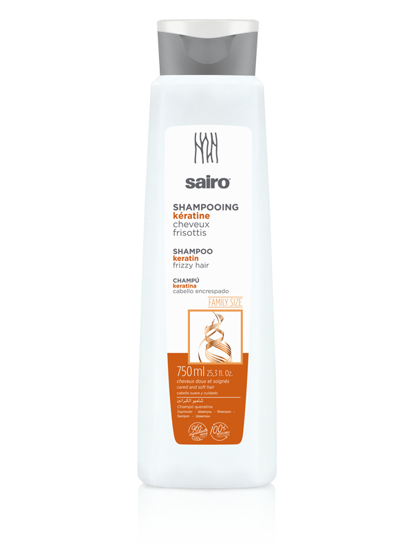 Sairo Shampoo Keratina 750 ml – Control y Reparación para Cabello Encrespado