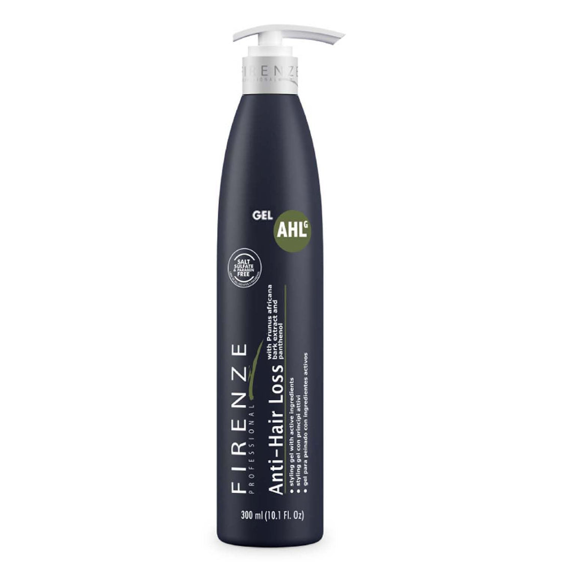Firenze Gel Anti-Hair Loss – 300 ml  Gel de fijación media con acción fortalecedora anti-caída