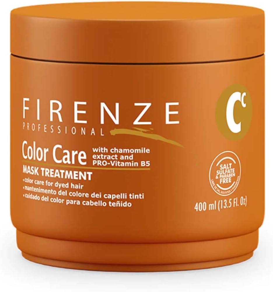 Firenze Color Care Treatment – 400 ml (13.5 fl oz)  Tratamiento intensivo para proteger, hidratar y prolongar el color