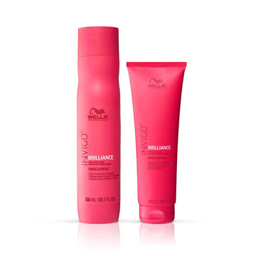 Wella Professionals Invigo Brilliance Shampoo & Conditioner - Color Protection and Vibrancy for Fine/Normal Hair