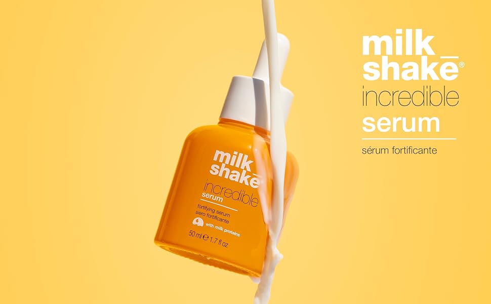 milk_shake Incredible Serum – 50 ml  Sérum fortalecedor para cuero cabelludo y cabello más fuerte, saludable y brillante