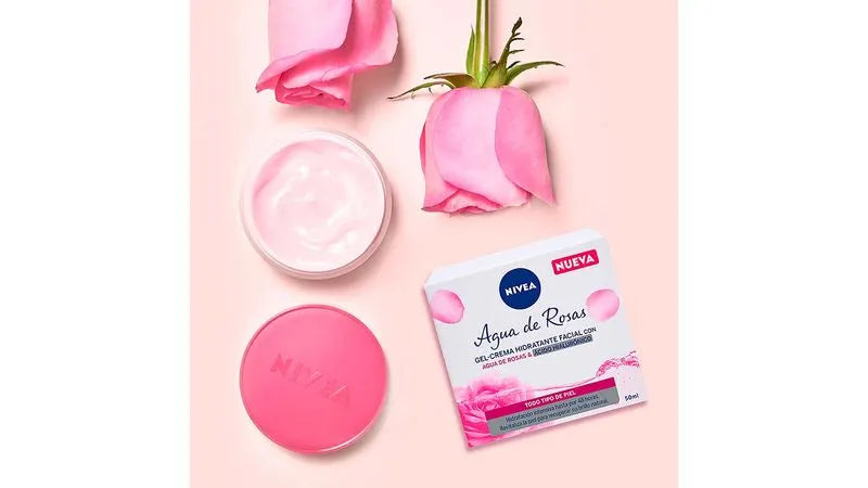 NIVEA Agua de Rosas Gel Crema Hidratante Facial 50 ml