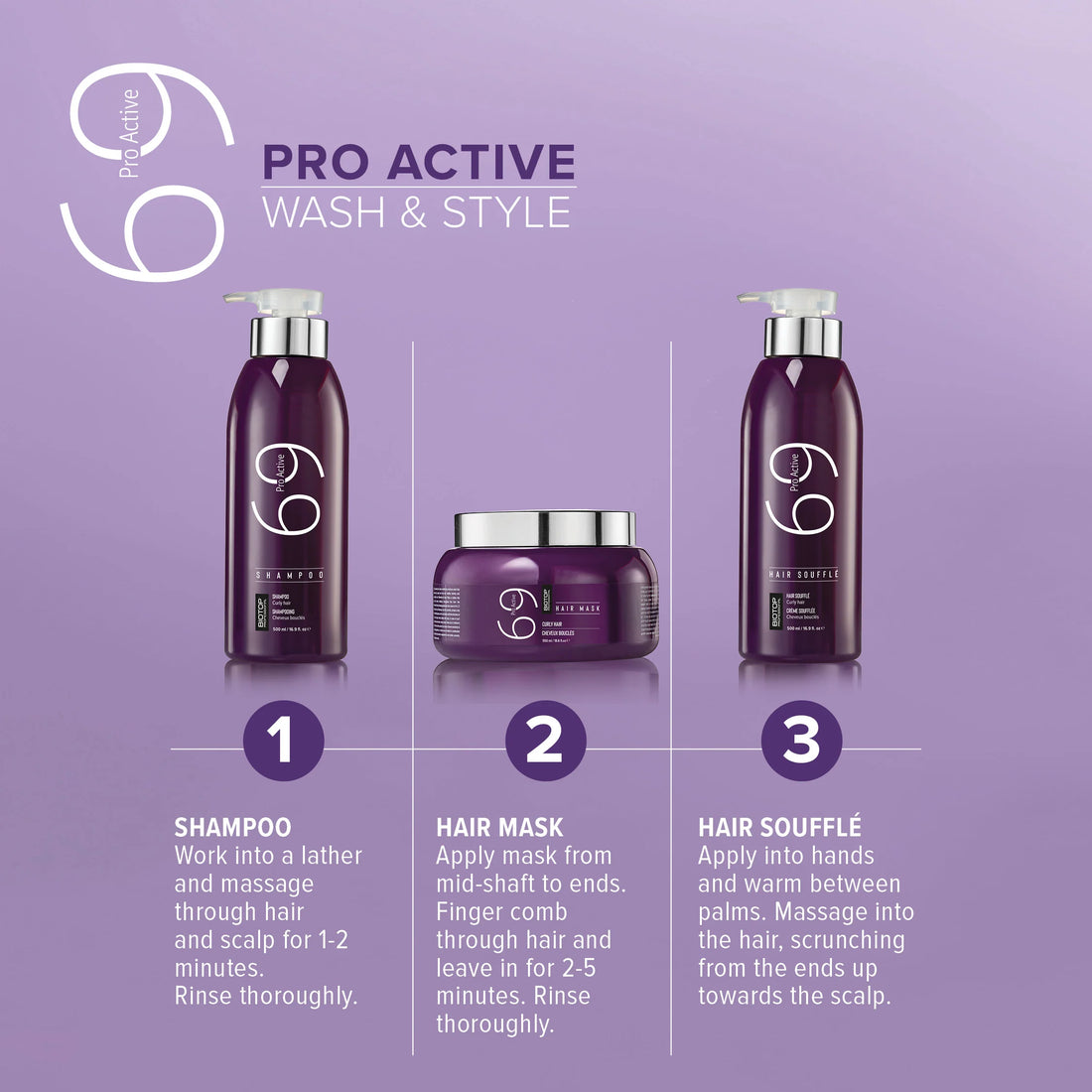 Biotop Pro Active 69 Shampoo 500 ml – Curly Hair