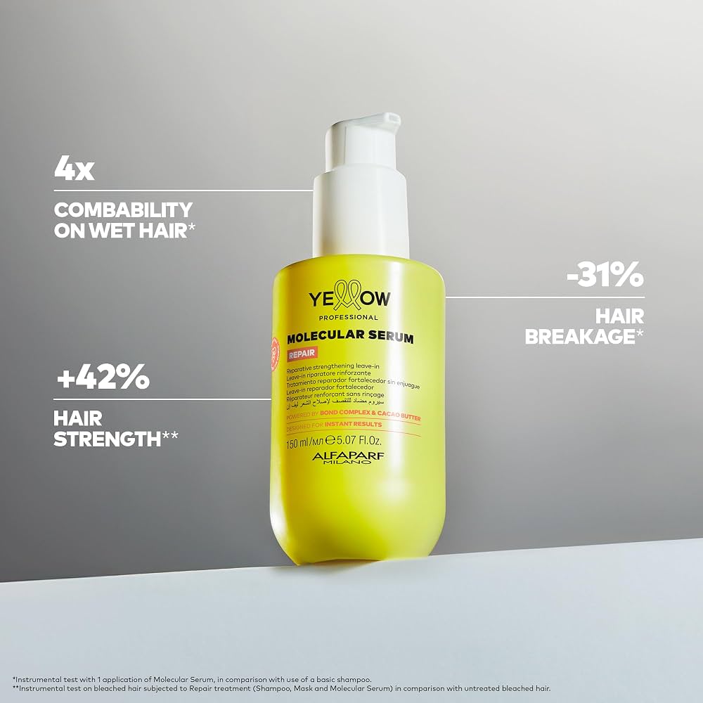 Alfaparf Milano Yellow Professional Molecular Serum – 150 ml | Reparación y Brillo Capilar