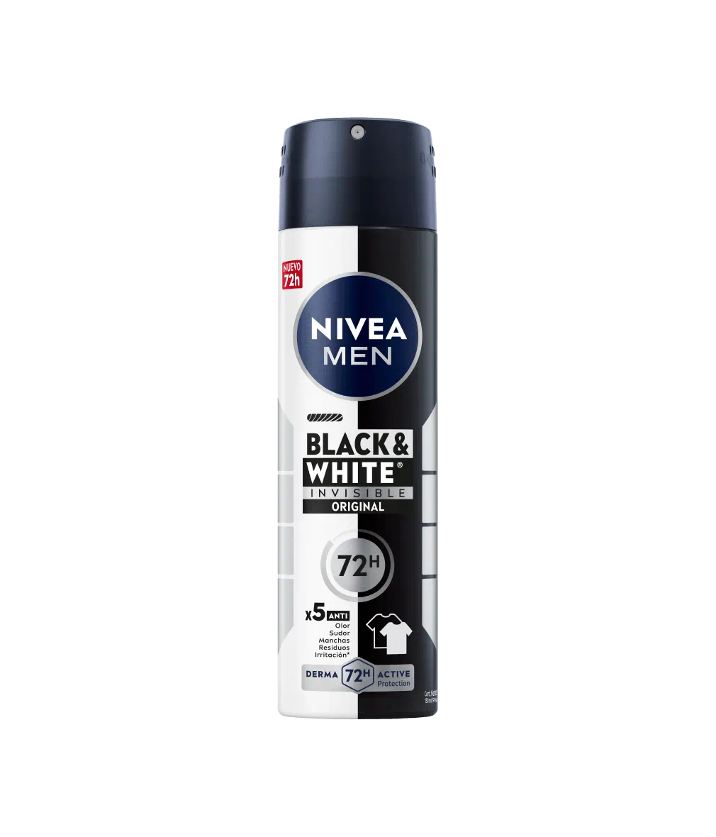NIVEA MEN Black & White Invisible Original 72H Spray – 150 ml