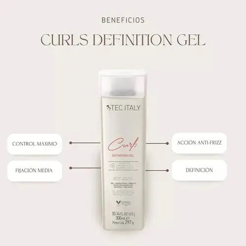 Curls gel define rizos para todo tipo de cabello. 300 ml.