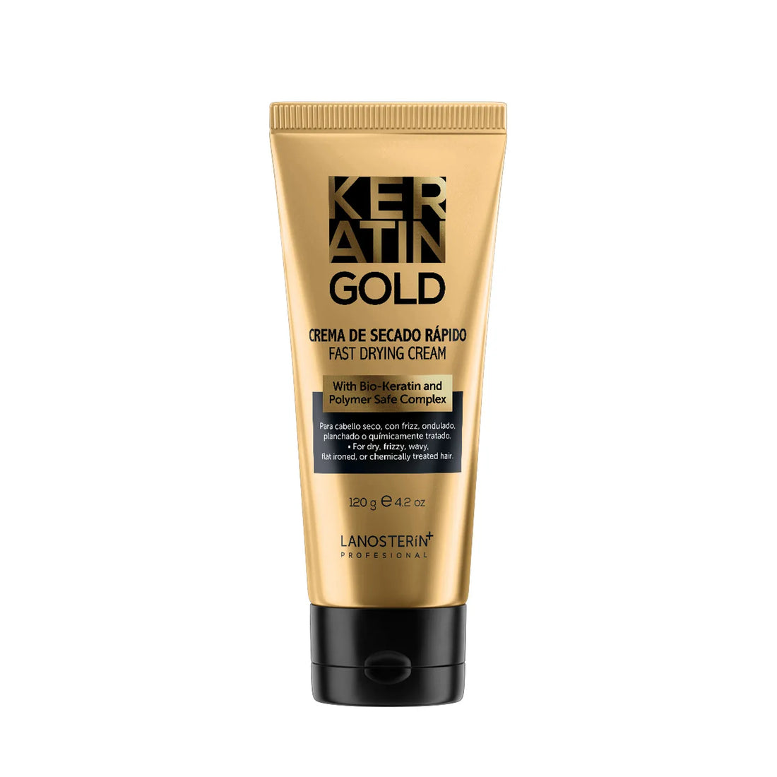 Keratin Gold Crema de Secado Rápido – 120 g
