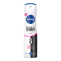 NIVEA Black & White Invisible Clear Derma 72H Active – 150 ml