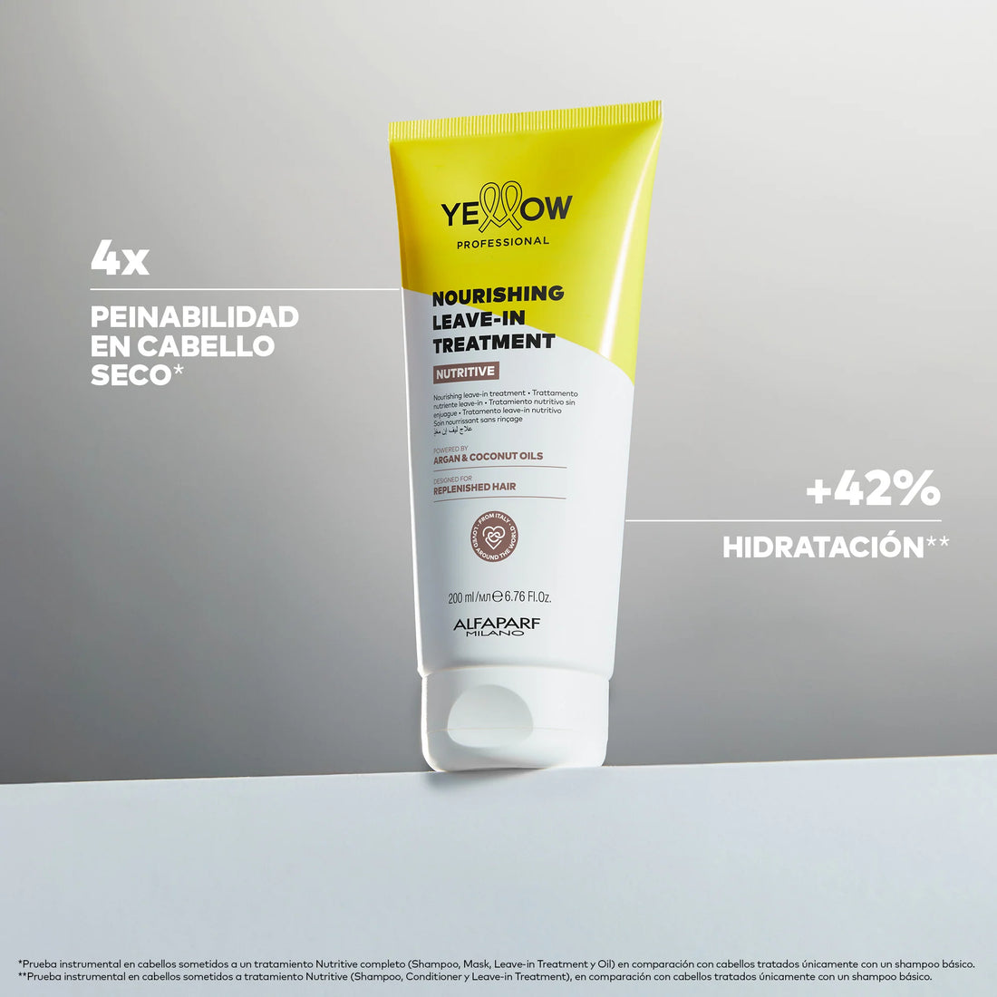 Alfaparf Milano Yellow Professional Nourishing Leave-In 200 ml | Hidratación y Nutrición sin Enjuague