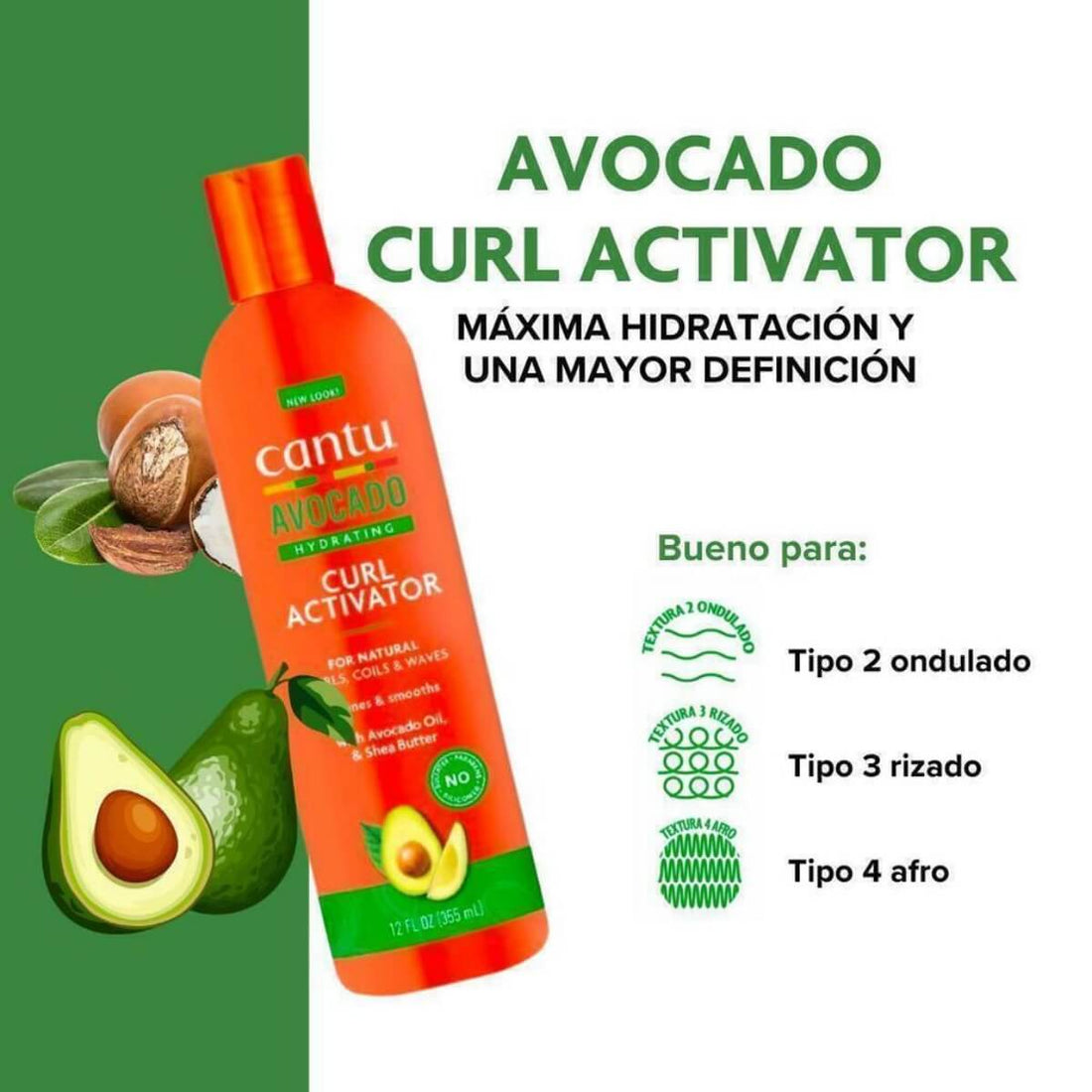 Cantu Curl Activator Cream Avocado Oil & Shea Butter – 355 ml