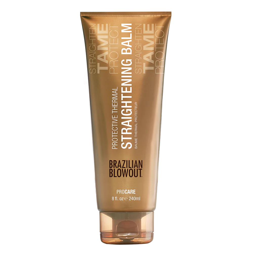 Brazilian Blowout Straightening Balm – 240 ml  Bálsamo alisador anti-frizz con protección térmica