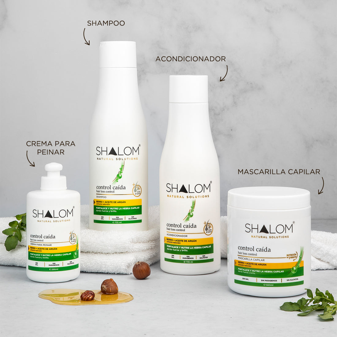 Acondicionador Control Caída Berro – 735 ml | Fortalecimiento y Cuidado Capilar