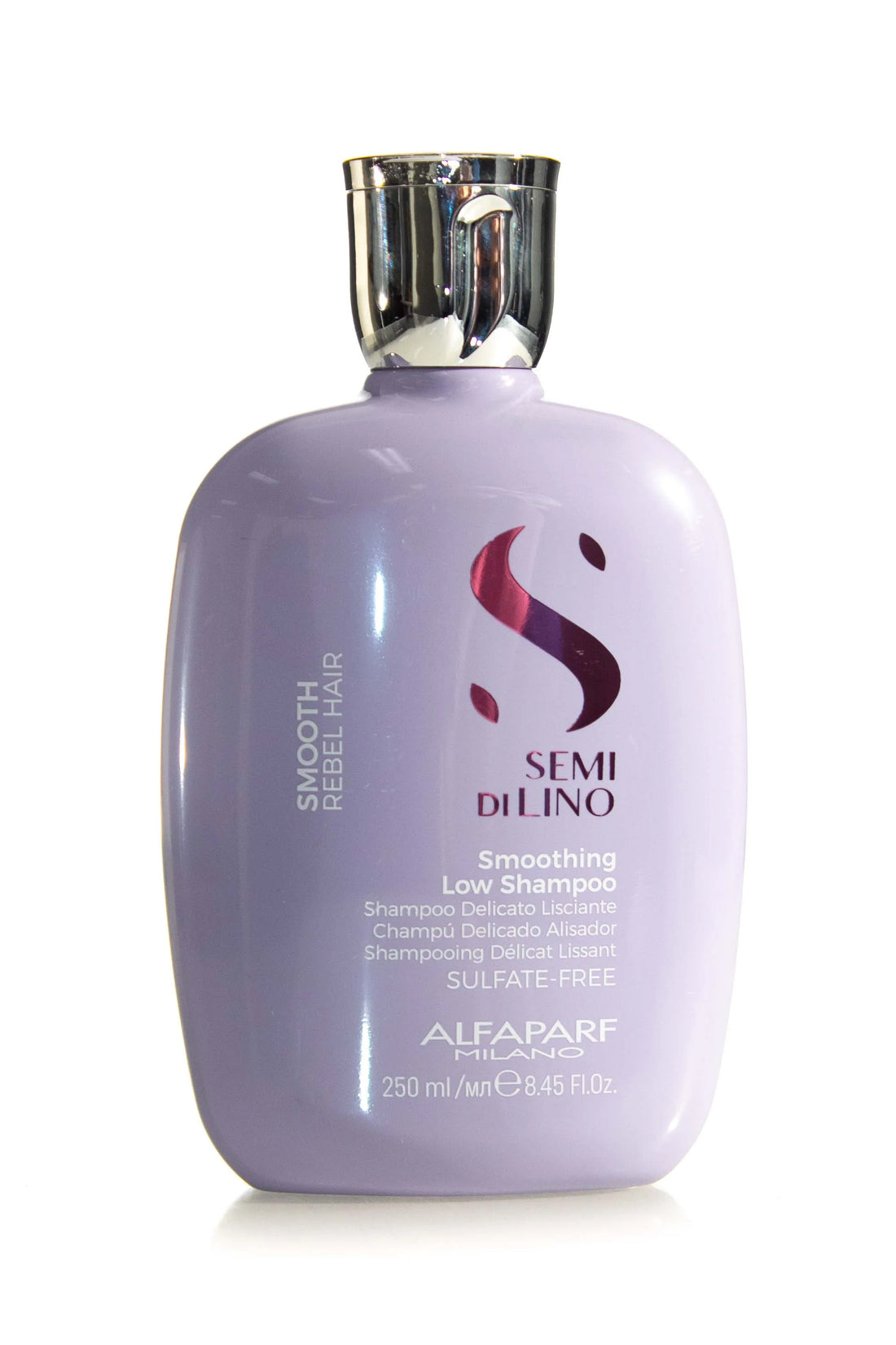 Alfaparf Semi Di Lino Smoothing Low Shampoo – 250 ml  Shampoo suavizante anti-frizz para cabello rebelde