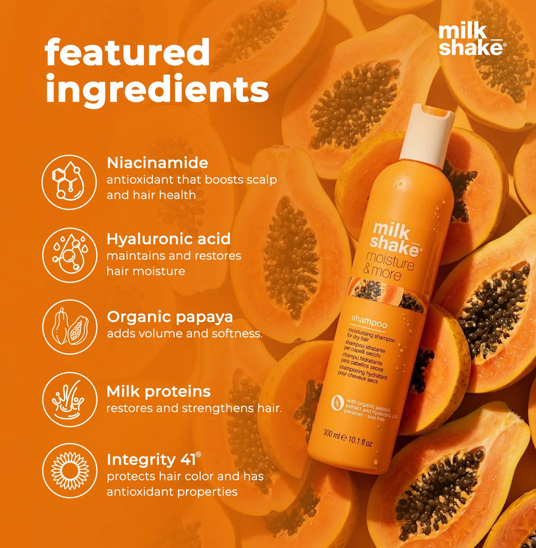 MILK SHAKE Moisture & More Shampoo – 300 ml