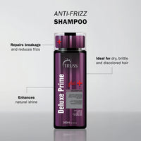 TRUSS Deluxe Prime Plus+ Shampoo – 300 ml  Shampoo reparador premium para cabello dañado, poroso y tratado químicamente